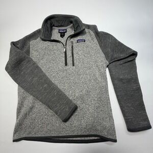 Patagonia Better Sweater 1/4 Zip Fleece Gray Small Pullover‎ Outdoor